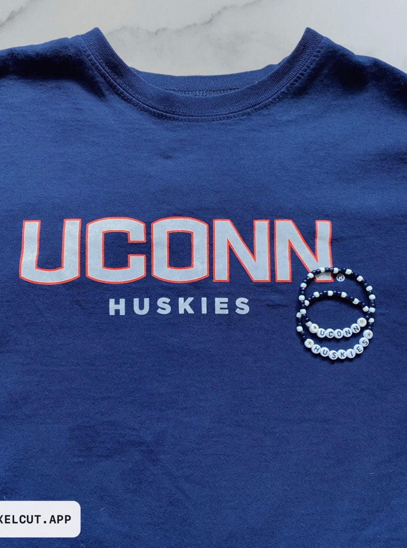 Uconn beaded bracelets