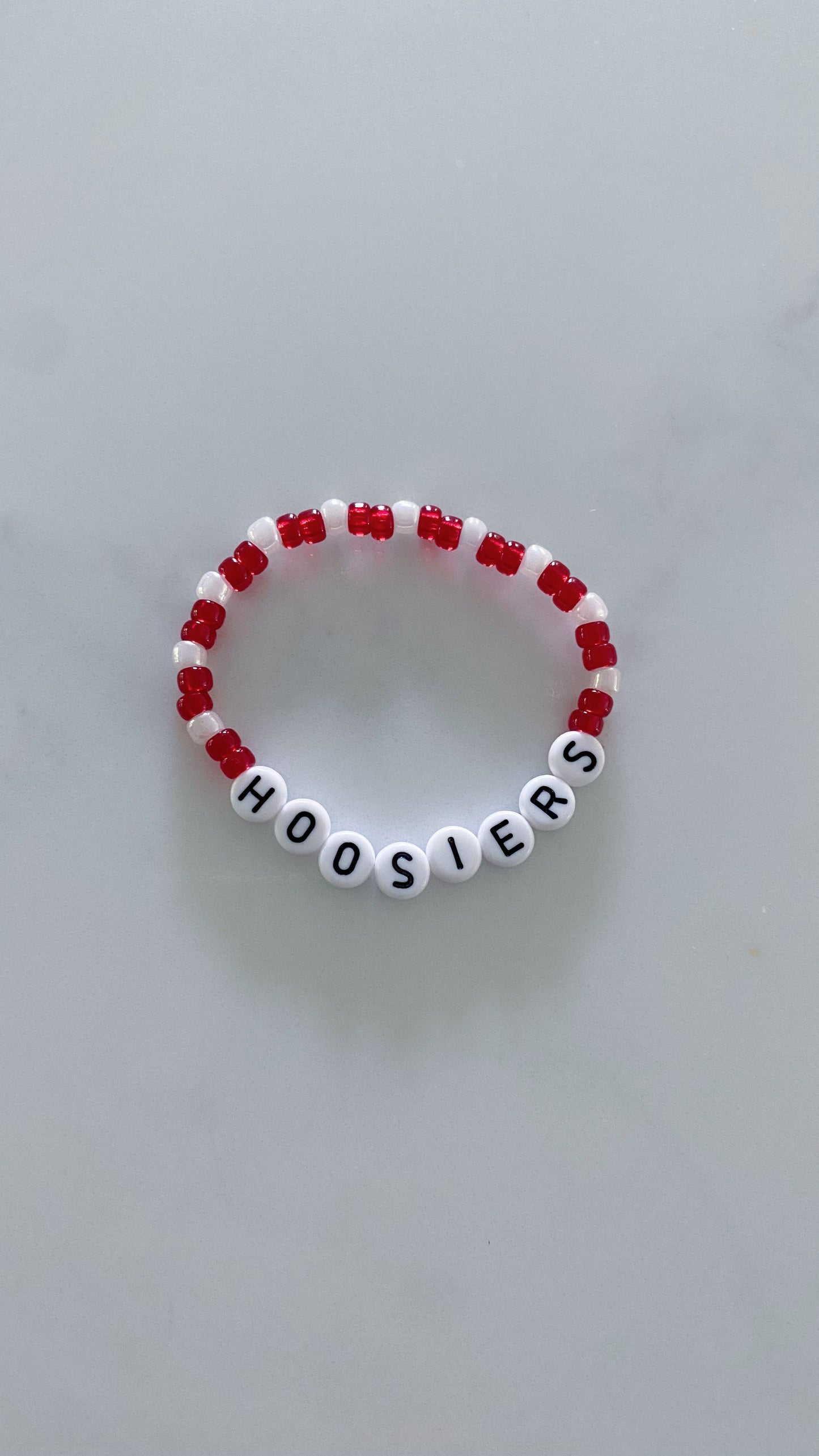 Indiana University beaded bracelet