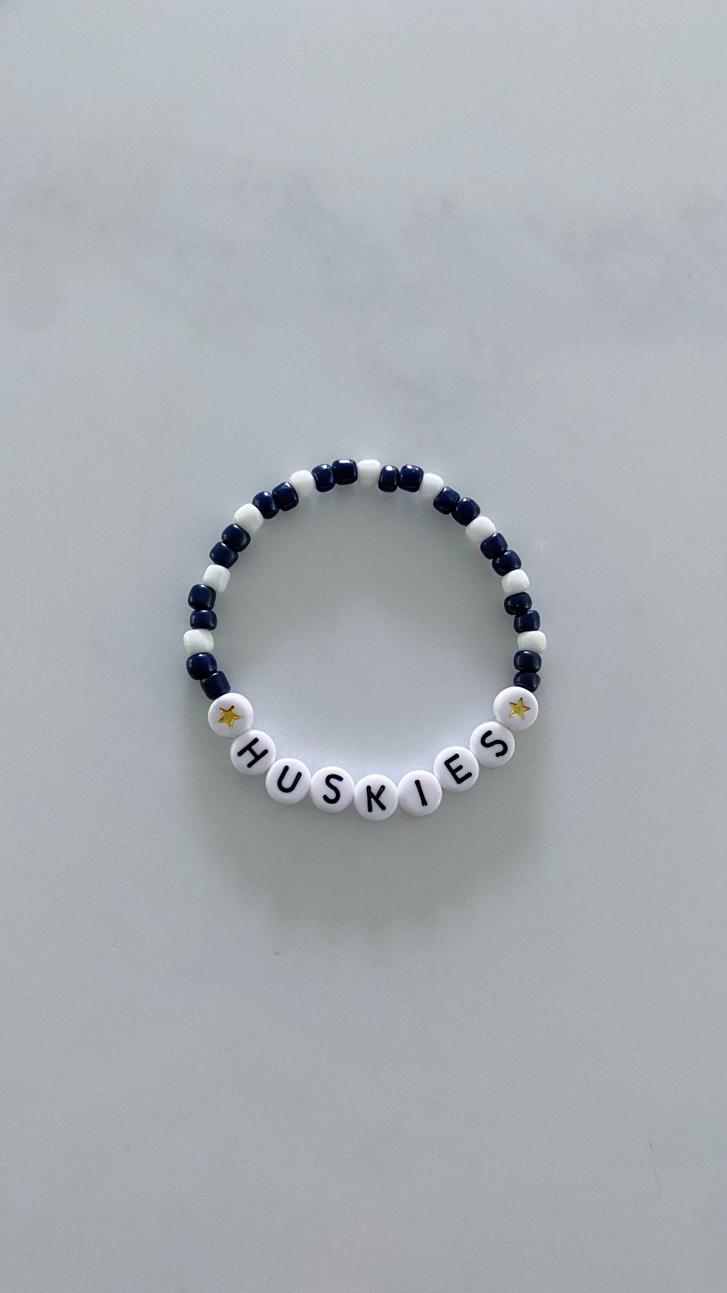 Uconn beaded bracelets