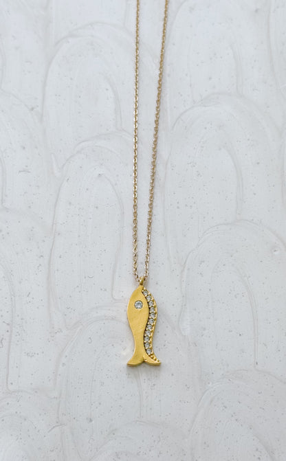 Madaket Tides Fish Necklace