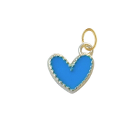 Dainty Light Blue Heart Charm