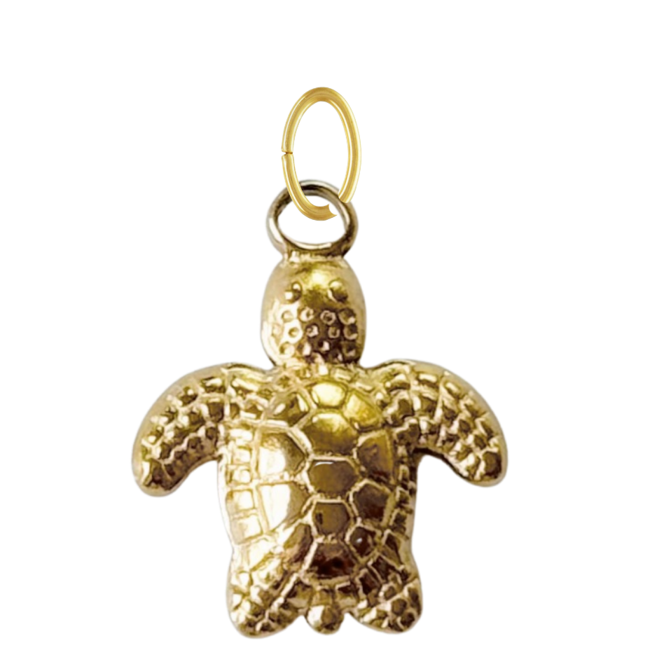 Gold Turtle Charm