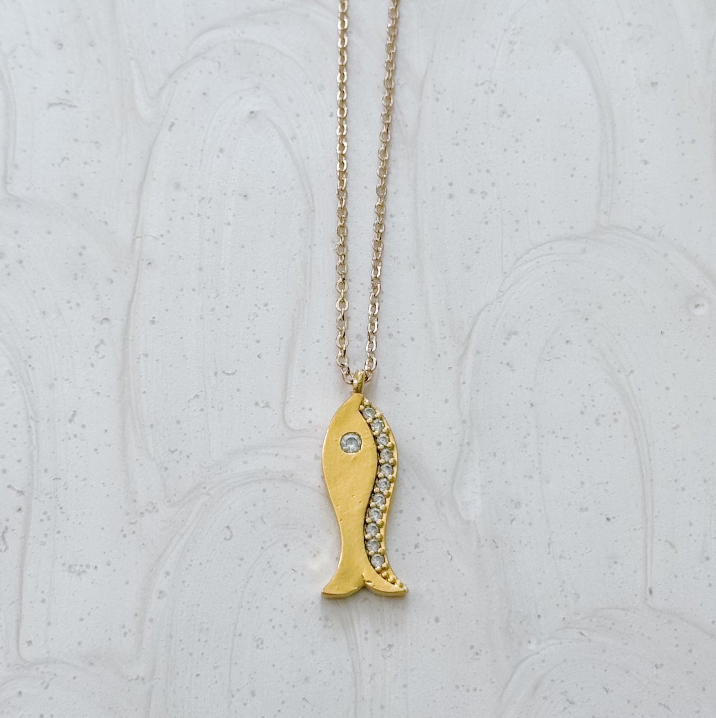 Madaket Tides Fish Necklace