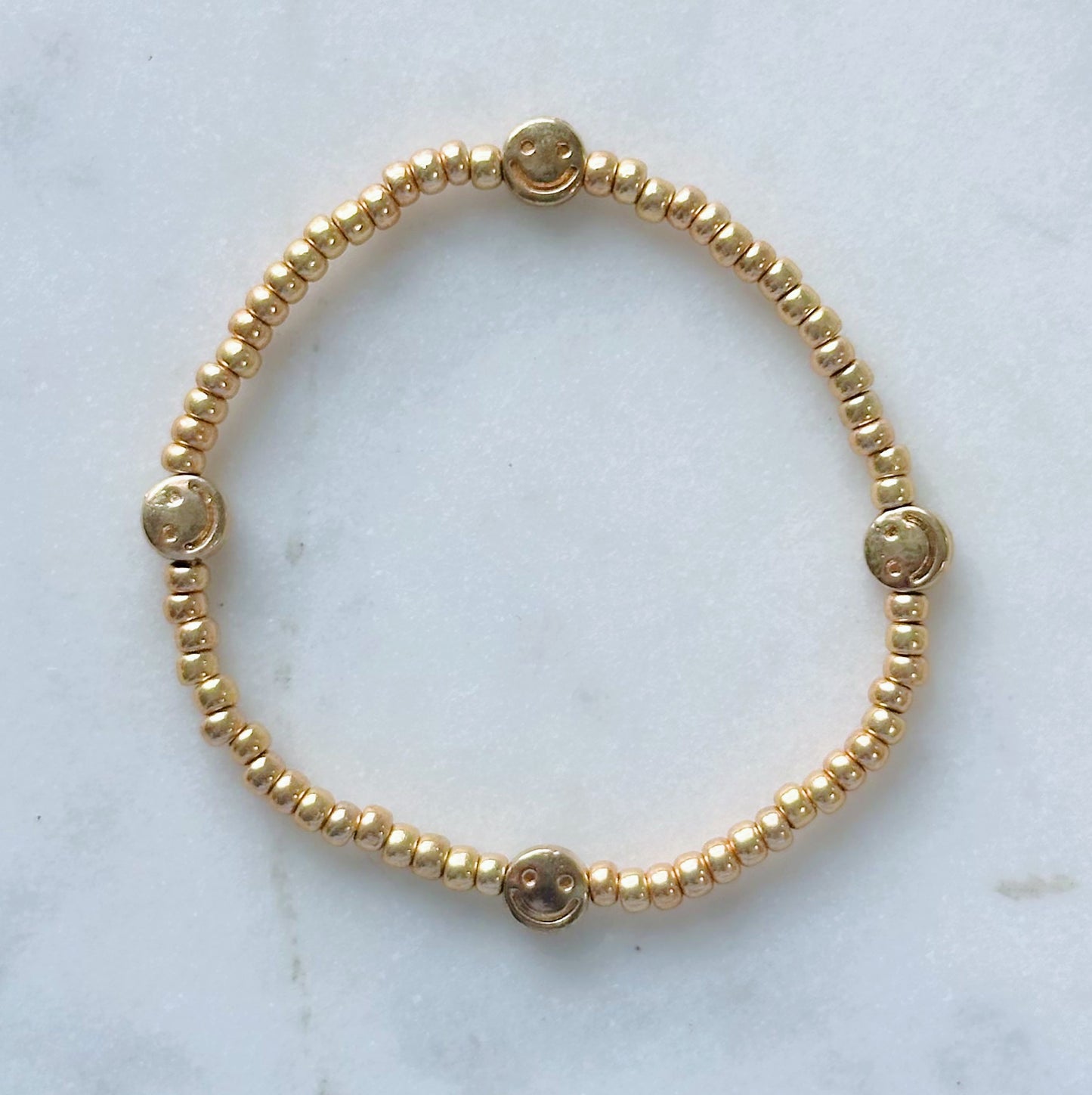 All smiles gold bracelet