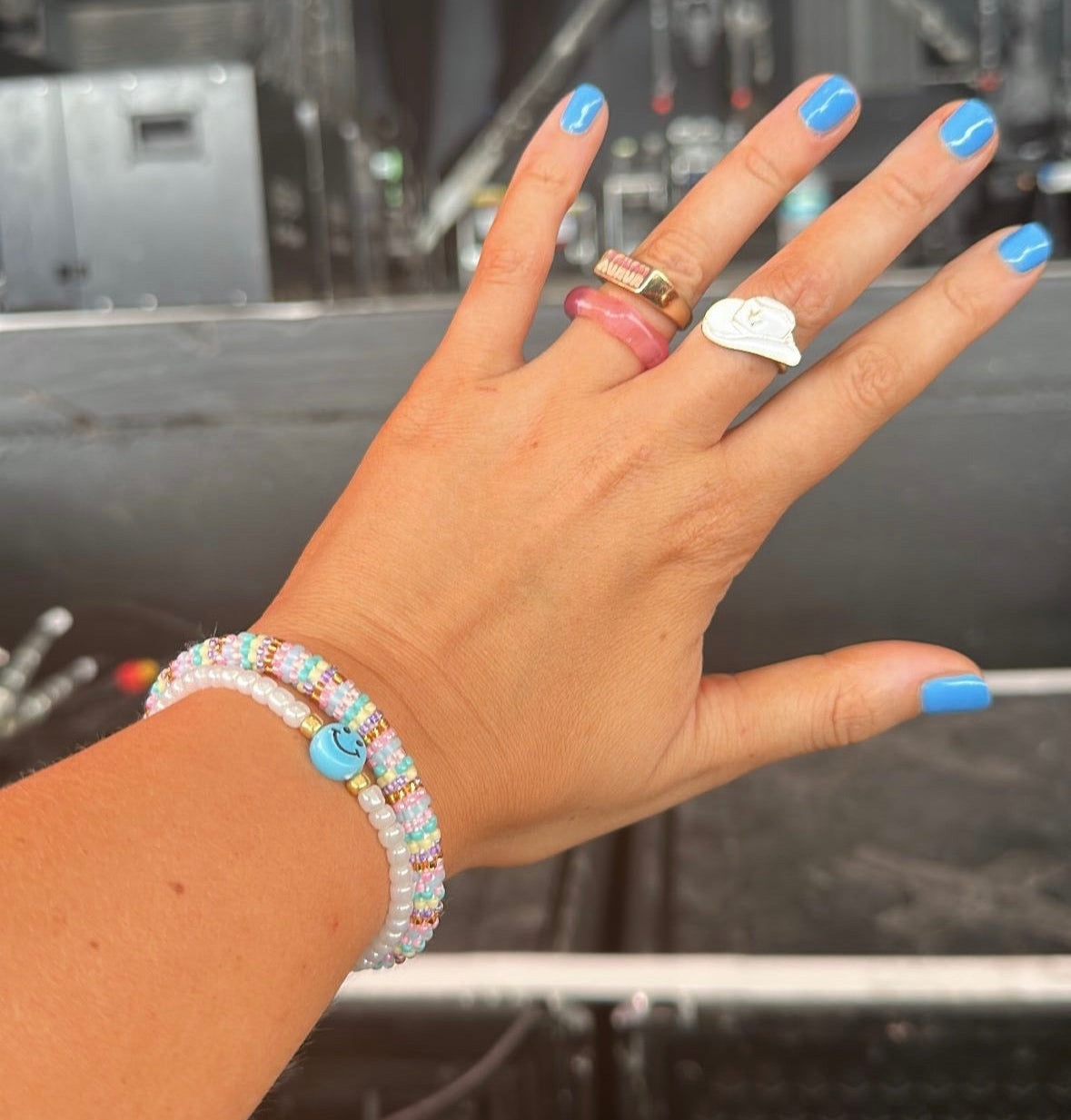 Smiley face beaded bracelets