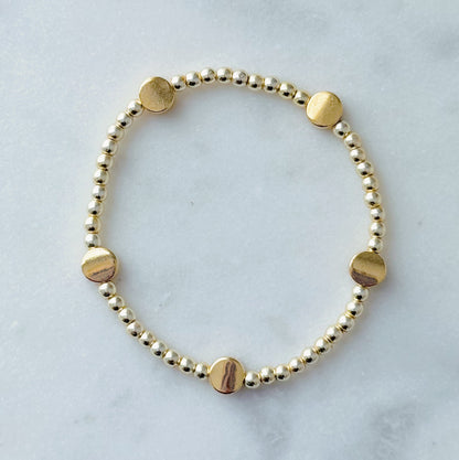 Golden Cove Beaded Bracelet