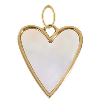 Large Mother of Pearl Heart Pendant