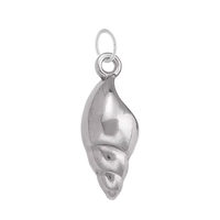 Silver Conch Shell Charm