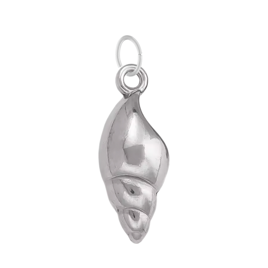 Silver Conch Shell Charm