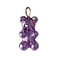 Metallic Purple Gummy Bear Charm