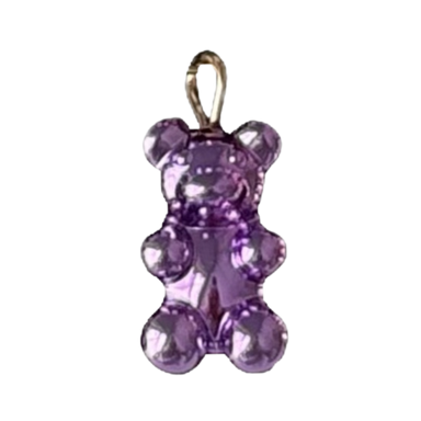 Metallic Purple Gummy Bear Charm