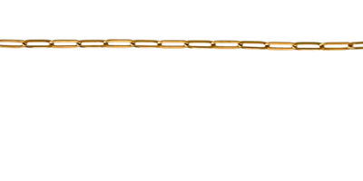 Gold Large Paperclip Chain