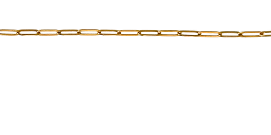Gold Large Paperclip Chain