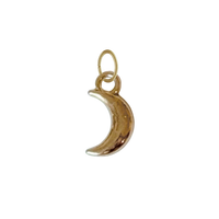 Tiny Gold Moon Charm