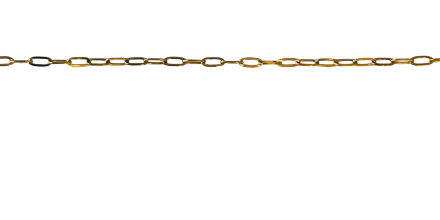 Small Gold Paperclip Chain