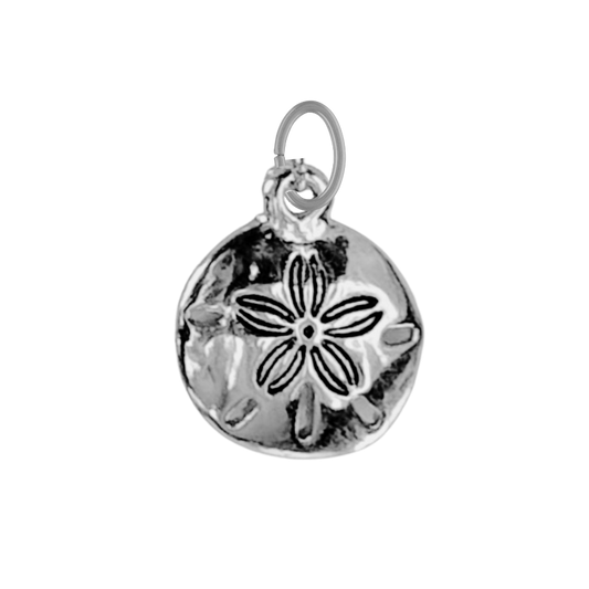 Silver Sand Dollar Charm