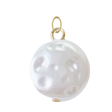 Round Faux Pearl Charm