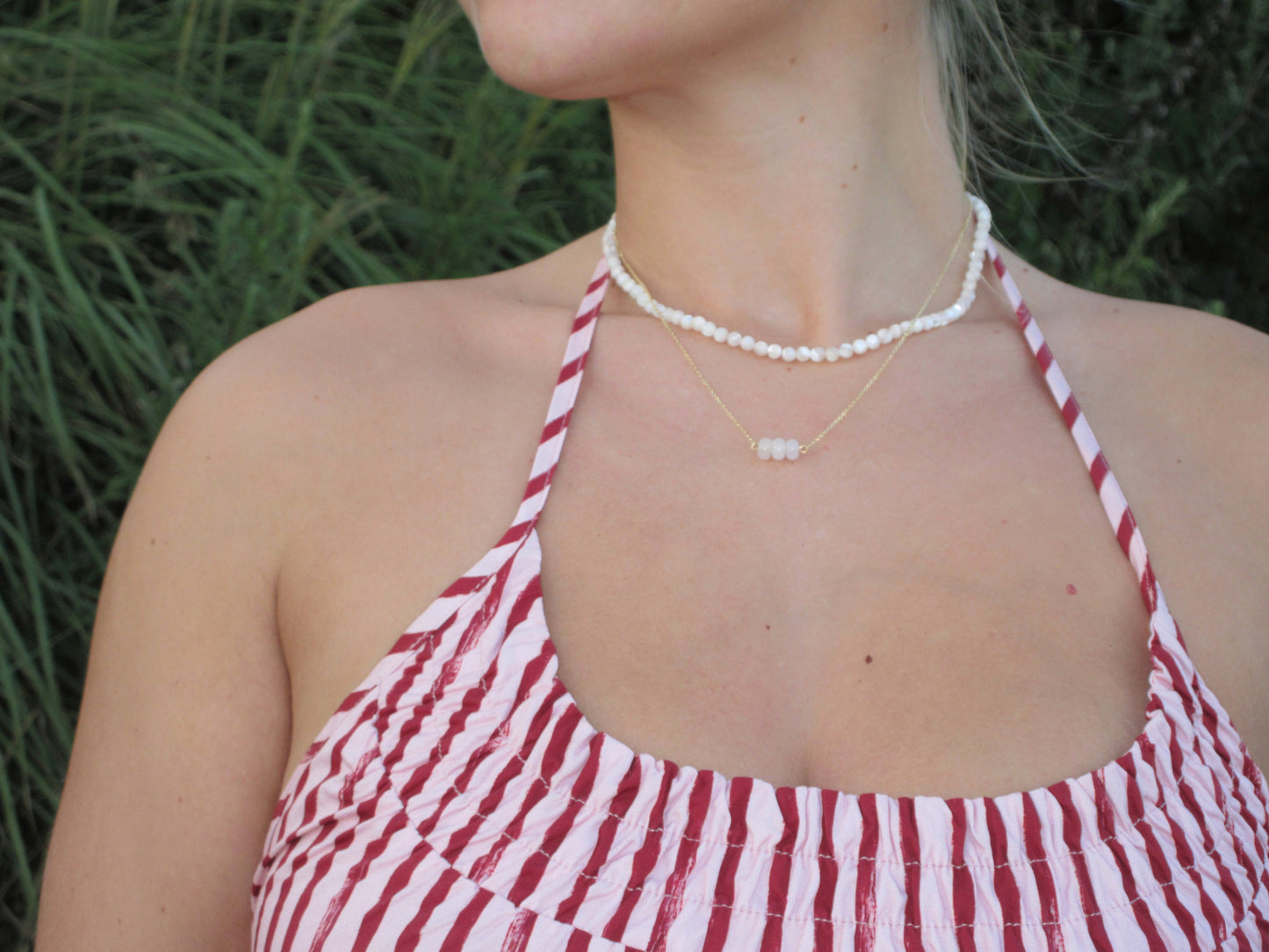 Dainty Rose Quartz Necklace