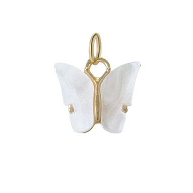 White Butterfly Charm