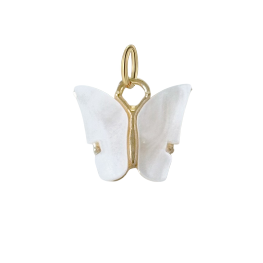 White Butterfly Charm