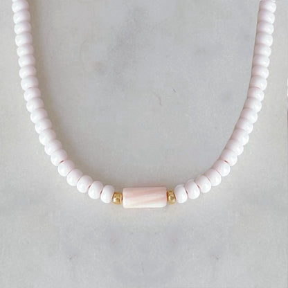 Spiaggia Rosa beaded necklace