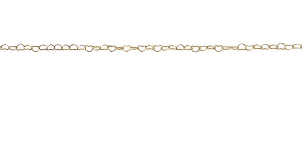 Dainty Gold Heart Paperclip Chain