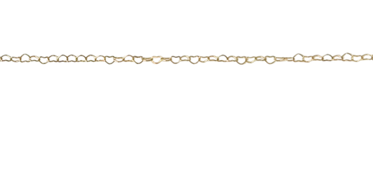 Dainty Gold Heart Paperclip Chain