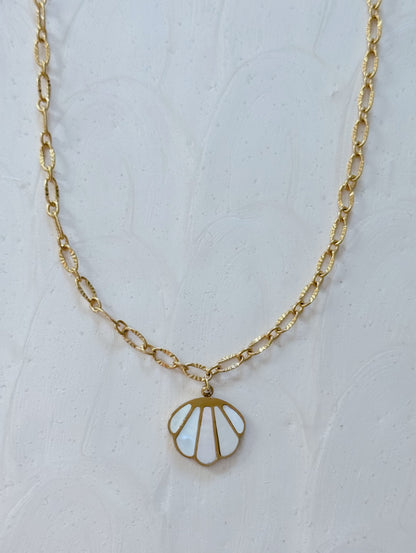 Miacomet Mother of Pearl Seashell Necklace