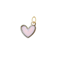 Dainty Light Pink Heart Charm
