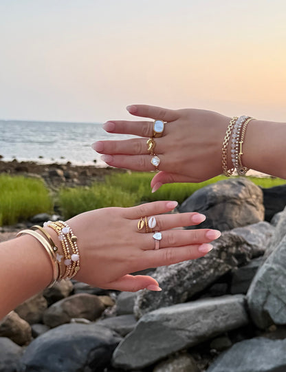 Golden Cove Beaded Bracelet