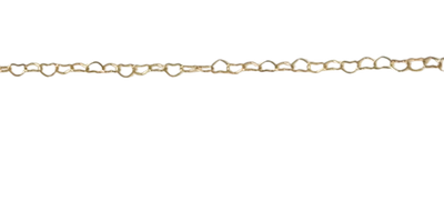 Dainty Gold Heart Paperclip Chain