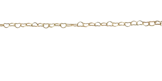 Dainty Gold Heart Paperclip Chain