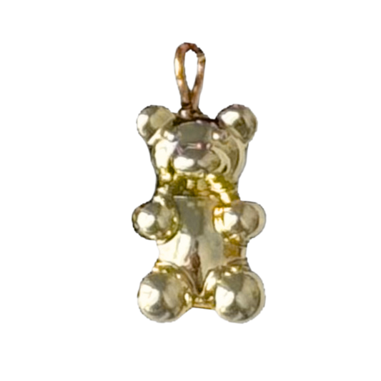 Metallic Yellow Gummy Bear Charm