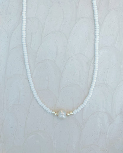 Freshwater Pearl Beaded Necklace