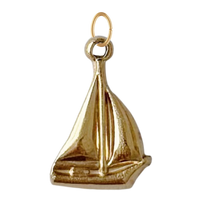 Gold Sailboat Charm