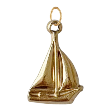 Gold Sailboat Charm