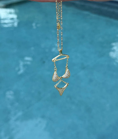 Tan Lines Bikini Charm Necklace