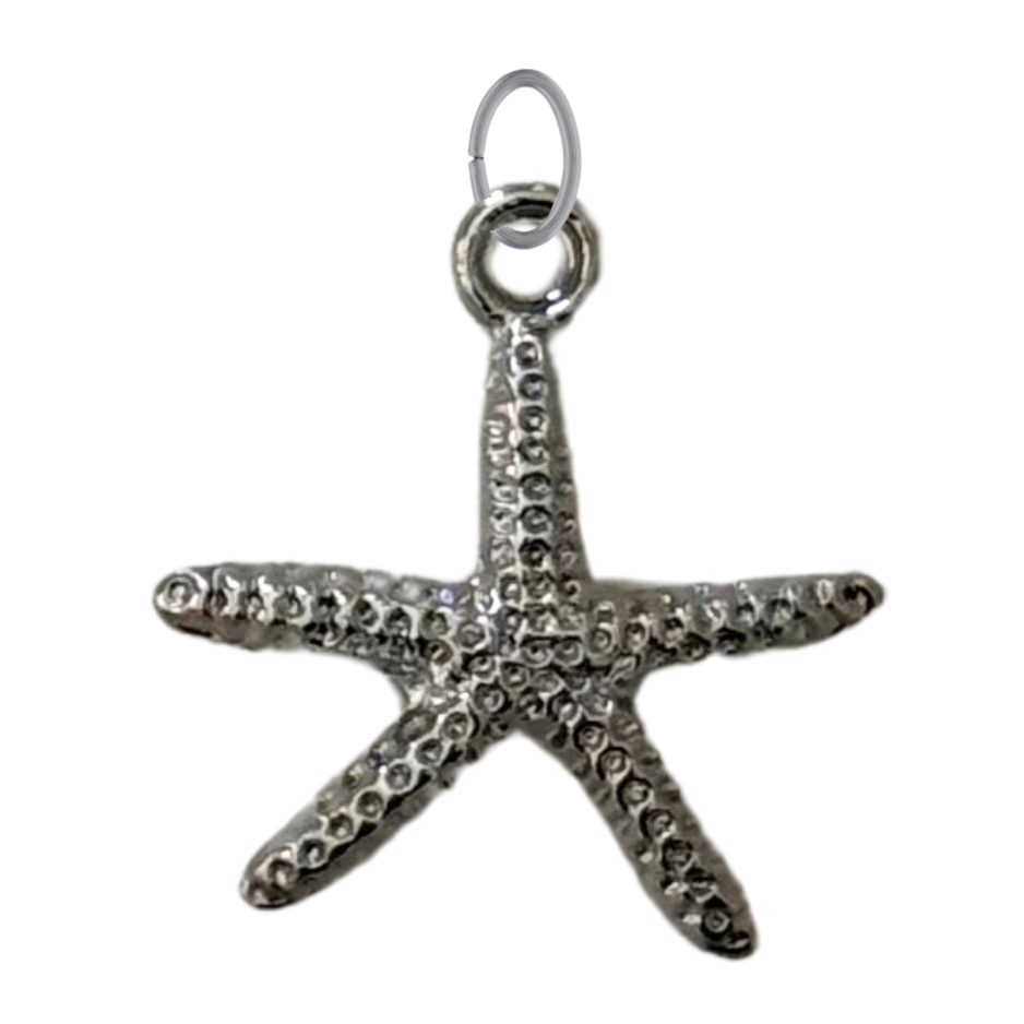 Silver Starfish Charm