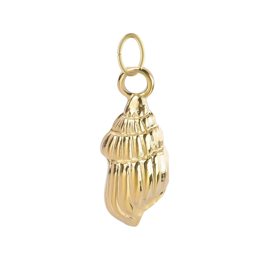 Dainty Gold Conch Shell Charm