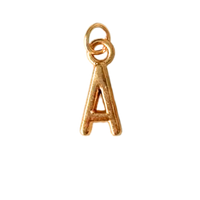 Gold Initial Letter - A