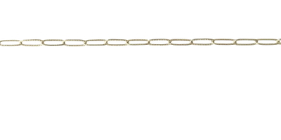 Large Textured Yellow Gold Paperclip Chain