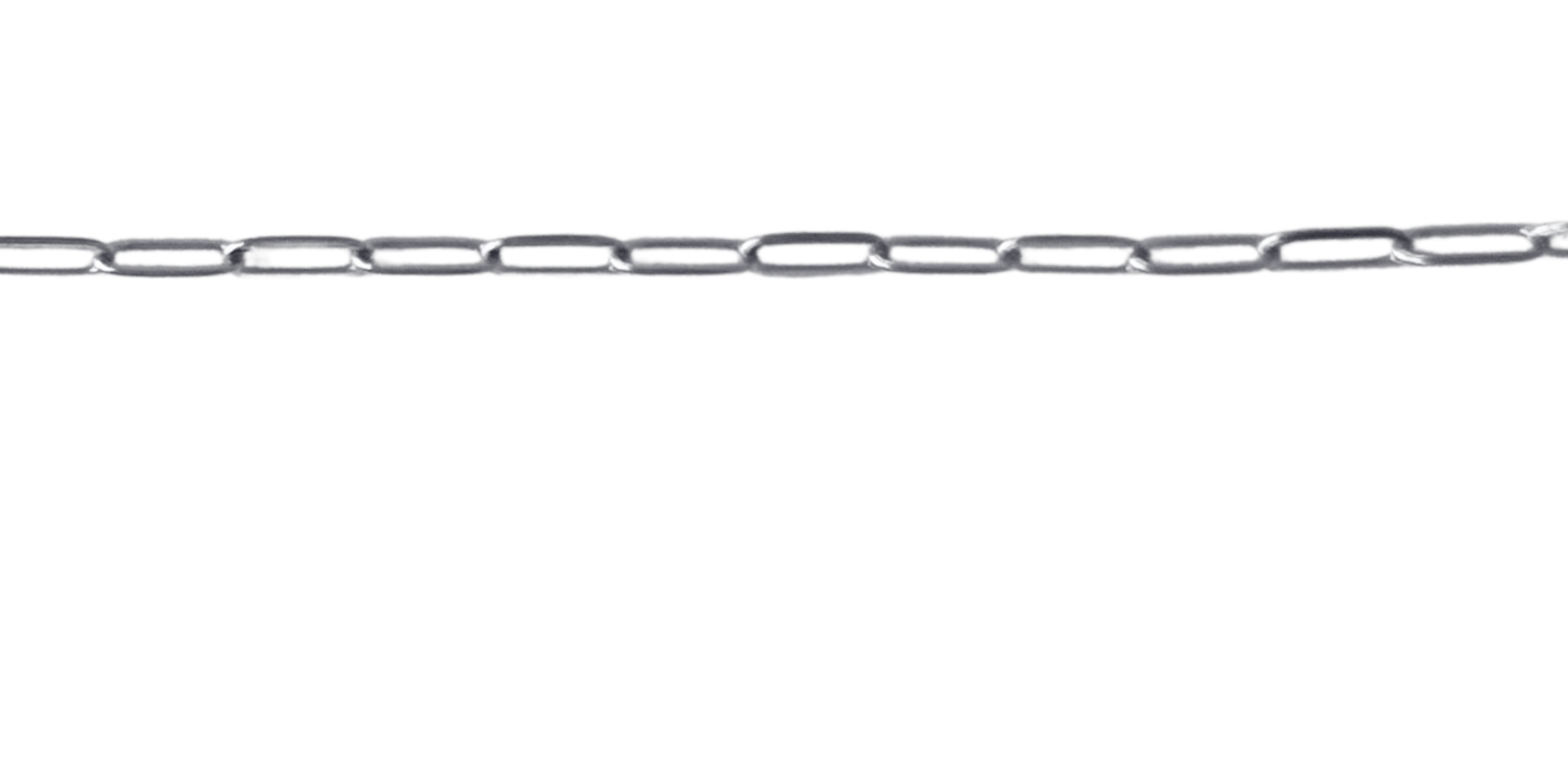 Large Silver Paperclip Chain