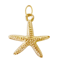Large Gold Starfish Charm