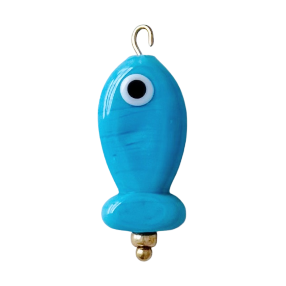 Turquoise Fish Charm