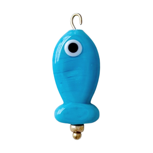 Turquoise Fish Charm