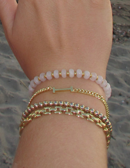 Love You More Rose Quartz Bracelet