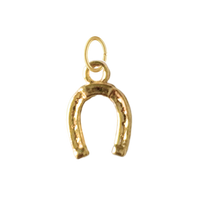Small Gold Horse Shoe Charm