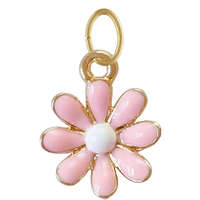 Pink Daisy Charm