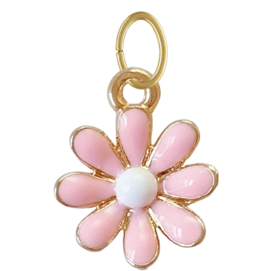 Pink Daisy Charm