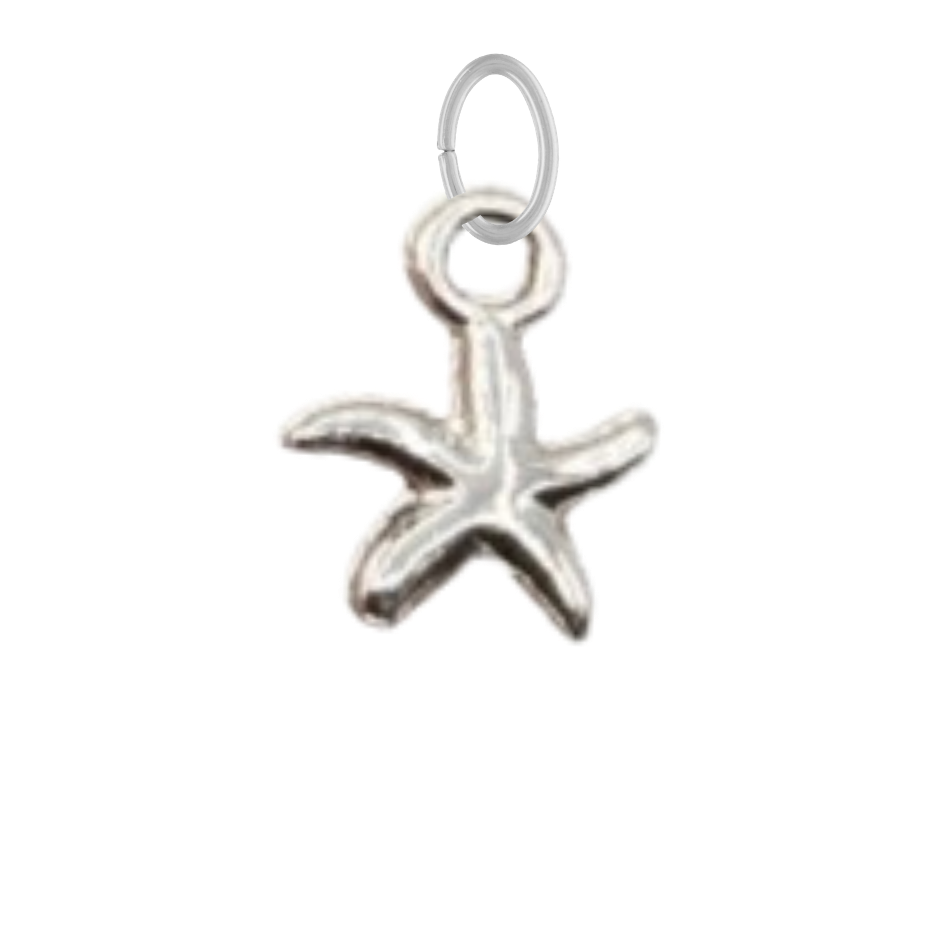 Dainty Silver Starfish Charm
